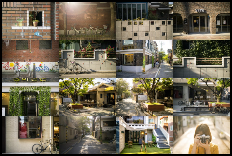 A collage of the most aesthetic cafes in Seoul, featuring beautiful interiors, delicious coffee, and brunch.