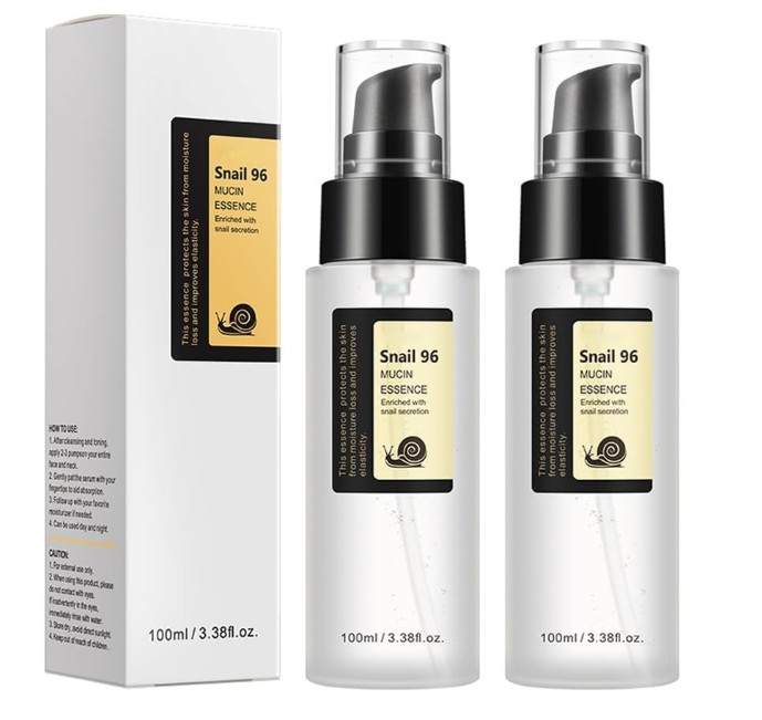 A bottle of the COSRX Advanced Snail 96 Mucin Power Essence, a key product for how to get glass skin.
