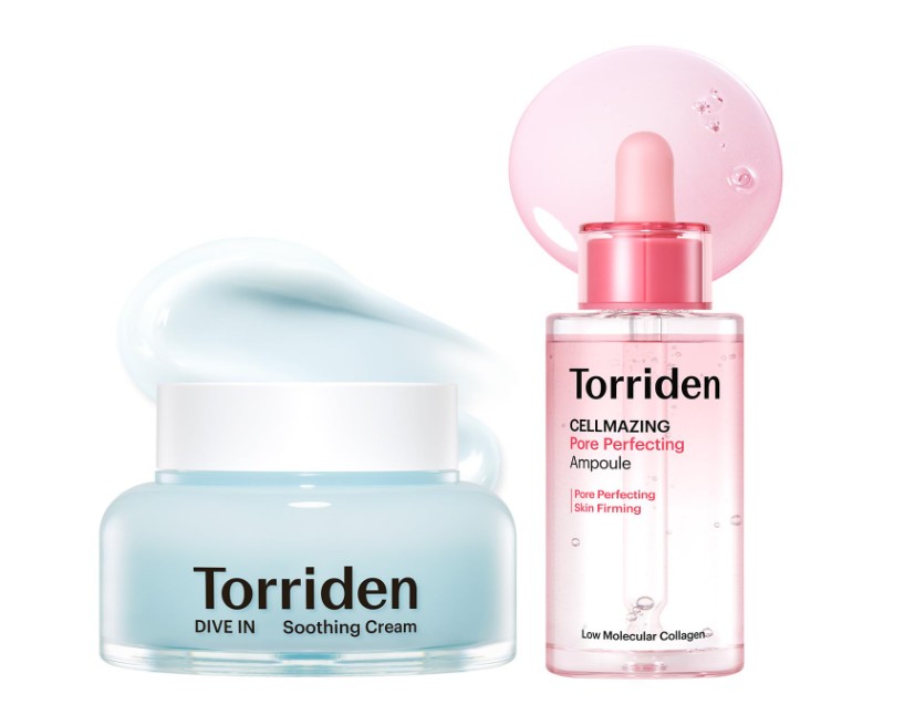 Torriden DIVE-IN Soothing Cream, a gel-type moisturizer for the glass skin routine.