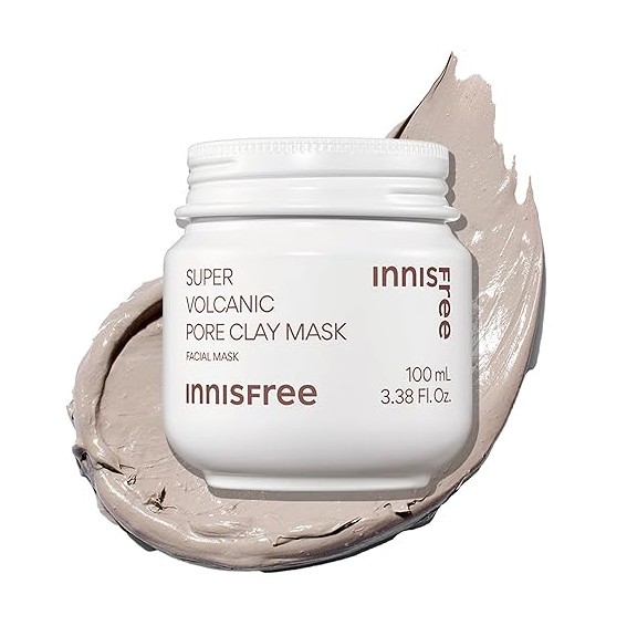 The innisfree Pore Clearing Clay Mask 2X, a K-Beauty staple for deep cleaning pores.