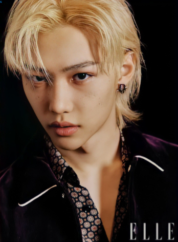 Korean idol slick back wet hair look