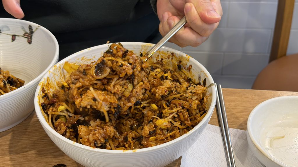 spicy korean baby octopus menu