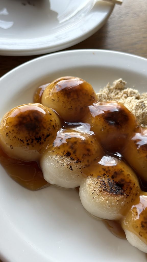 grilled dango with honey
